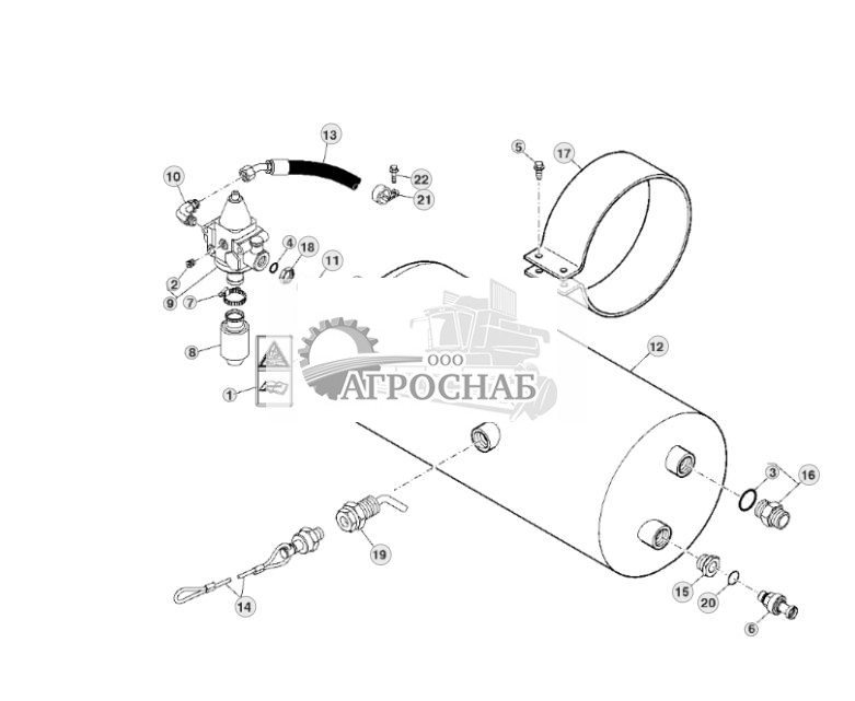 РЕСИВЕР ПНЕВМАТИЧЕСКОГО ТОРМОЗА - ST104475 597.jpg